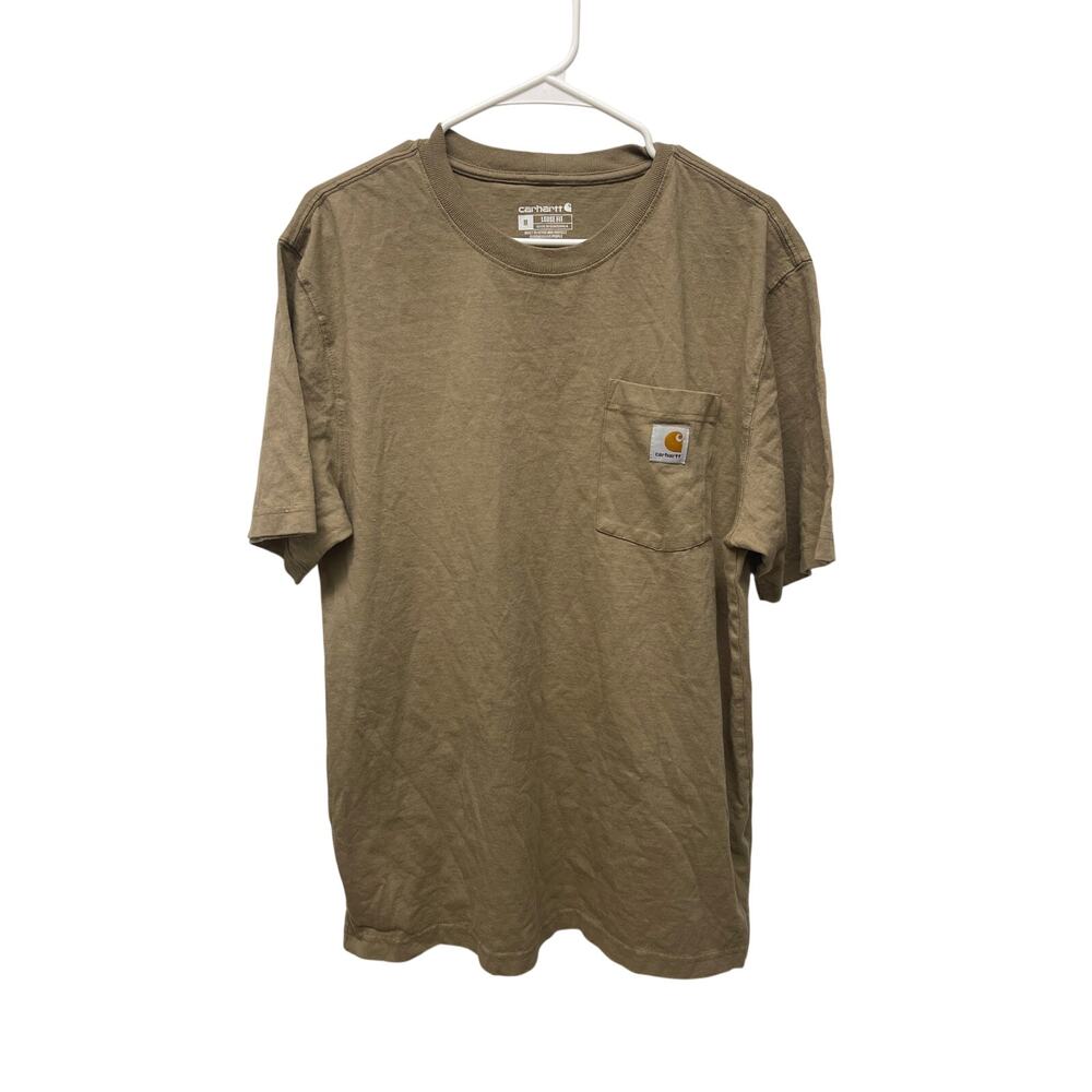 Carhartt Men's loose fit cotton t-shirt light brown size medium q